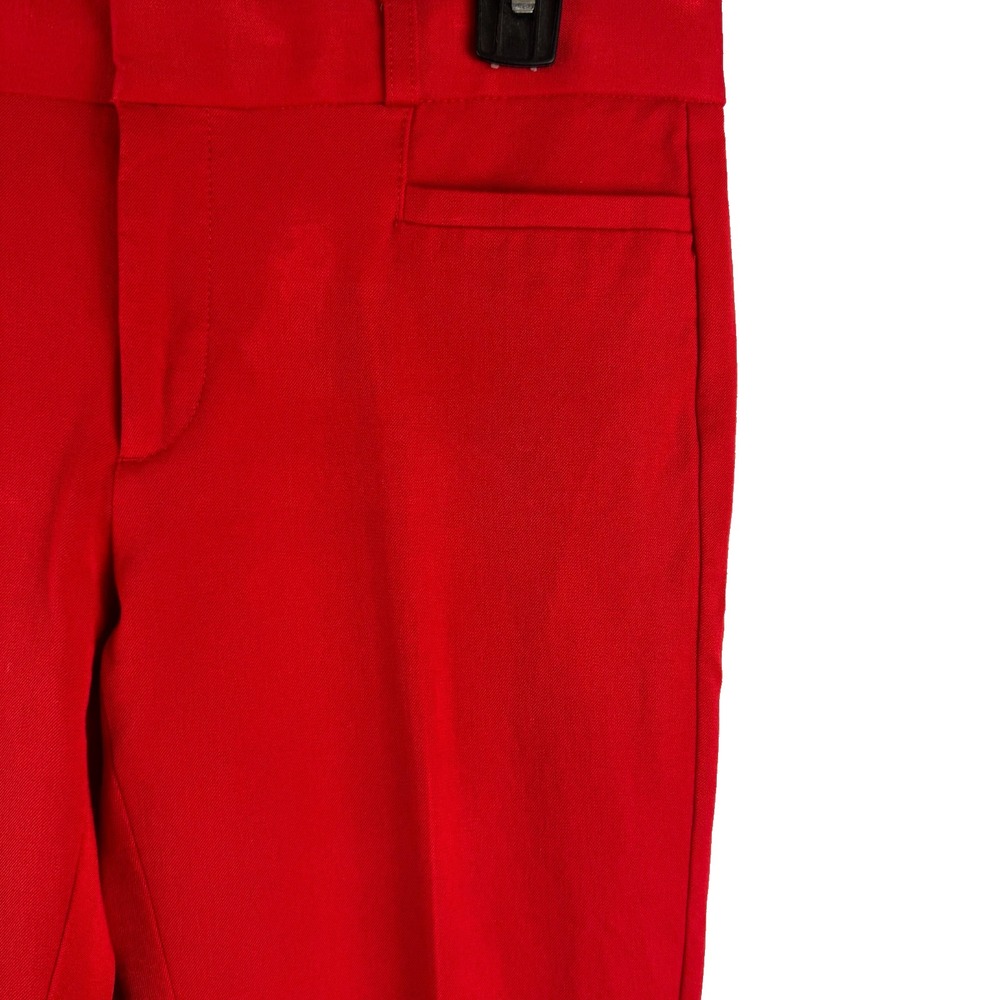 BANANA REPUBLIC Sloan Womens straight‎ STRETCH ankle dress pants RED - 4 L *READ